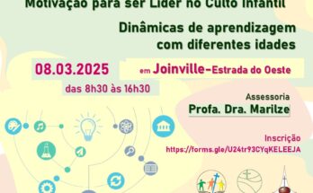 Convite para capacitação de líderanças de culto infantil.