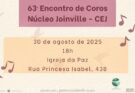 Inscrições abertas para o 63º Encontro de Coros  Joinville